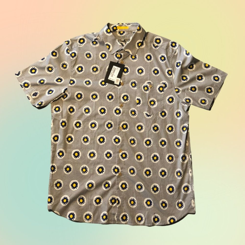 Ted Baker Large Party Button Up Shirt